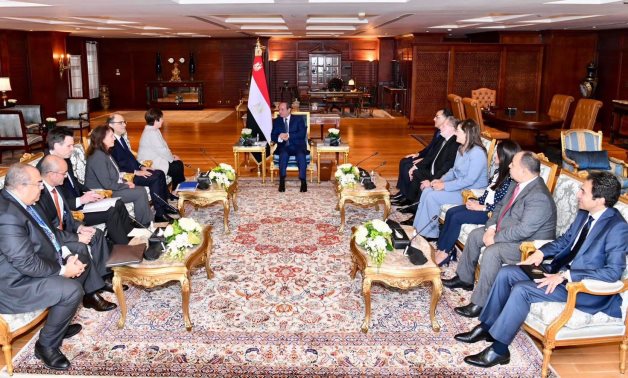 Meeting of President Abdel Fatah al-Sisi and IMF Managing Director Kristalina Georgieva on sidelines of COP 27 at Sharm El Sheikh, Egypt on November 6, 2022. Press Photo 