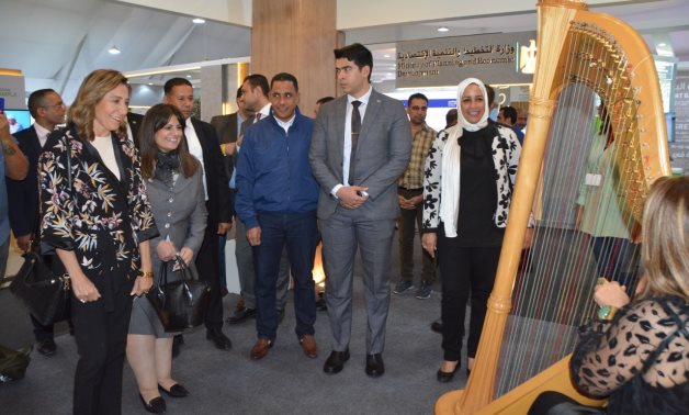 Egypt's Min. of Culture visits the ministry's pavilion at COP27 - social media