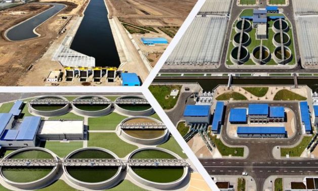 Bahr el-Baqr wastewater treatment plant - photo via Egyptian Presidency official website.