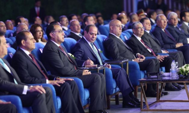 President Abdel Fatah al-Sisi at the inauguration ceremony of New Mansoura City on December 1, 2022. Press Photo 