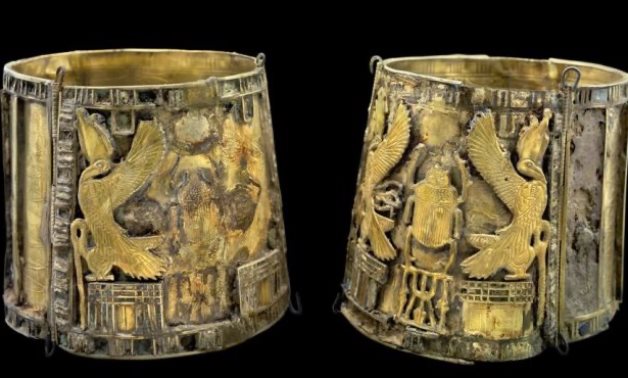 The beautiful bracelets of Queen Karomama II housed in the Egyptian Museum in Tahrir - social media