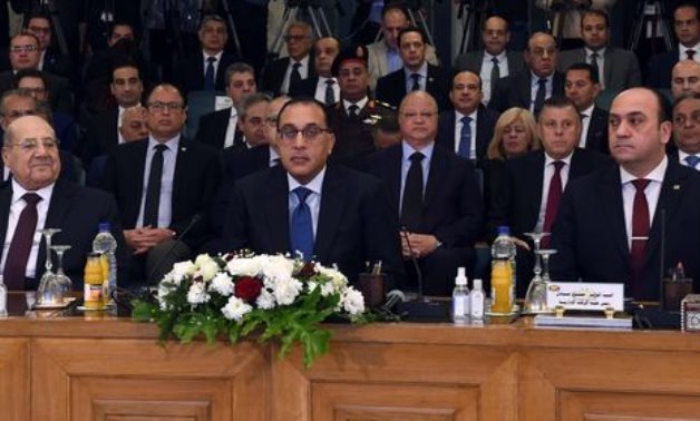 Egyptian Prime Minister Mostafa Madbouly during the launch of the third phase of the national anti-corruption- press photo