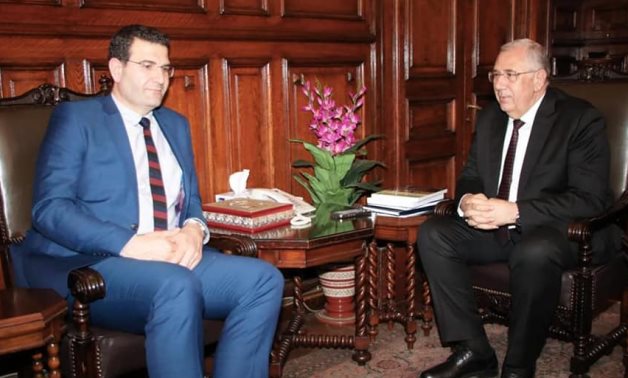 Egyptian Minister of Agriculture Al Sayyed Al-Quseir met with his Lebanese counterpart Abbas Hajj Hassan- press photo