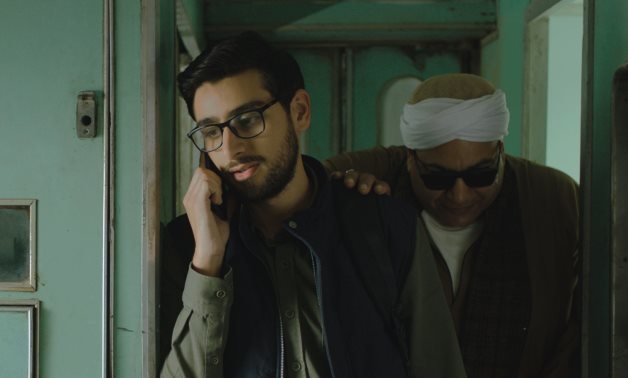 File: Bayoumi Fouad and Tayam Amar in a scene from The Back Row movie.