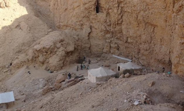 File: The royal tomb discovered in the Western Valley of Theban Mountain on Luxor’s West Bank.