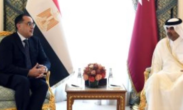 Official welcome ceremony held for Egyptian premier at Qatari Emiri Diwan 