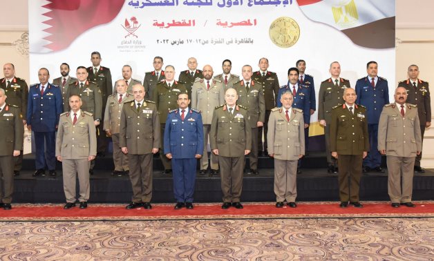 Egypt and Qatar held, on Saturday, their first meeting of the Joint Military Committee in Cairo - press photo