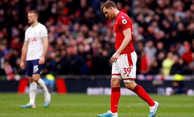 Nottingham Forest's Chris Wood walks off the pitch after being substituted Action Images via Reuters/Andrew Couldridge