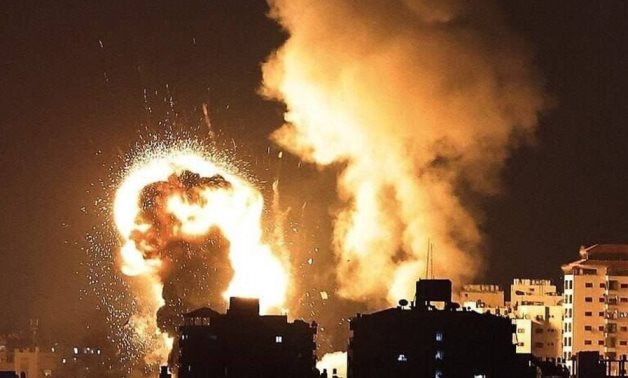FILE - Israeli airstrikes on Gaza Strip - Press Photo