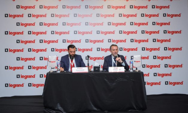 During the press conference of Legrand