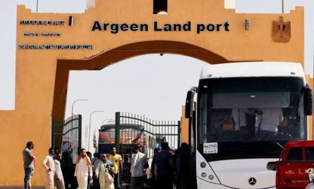 Arageen Land Post between Egypt and Sudan- Press Photo