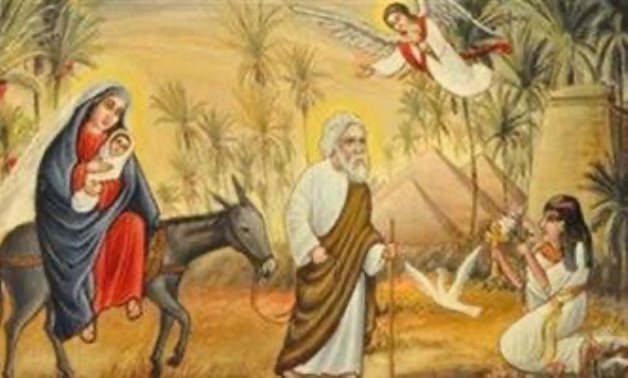 File: The entry of the Holy family to Egypt.