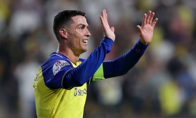 Al Nassr's Cristiano Ronaldo celebrates scoring their third goal REUTERS/Ahmed Yosri