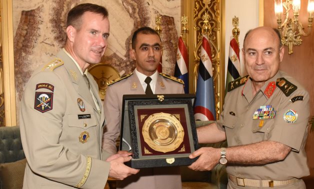 Chief-of-Staff of the Egyptian Armed Forces Osama Askar and his Czech counterpart Karel Řehka meet in Egypt - Egyptian army spox