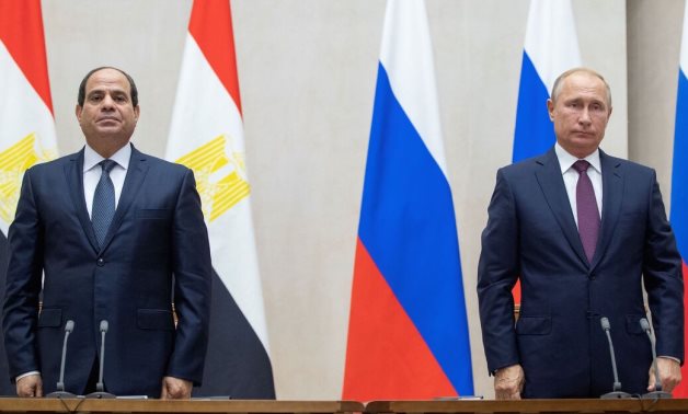 Egyptian President Abdel Fatah al-Sisi and Russian President Vladimir Putin 