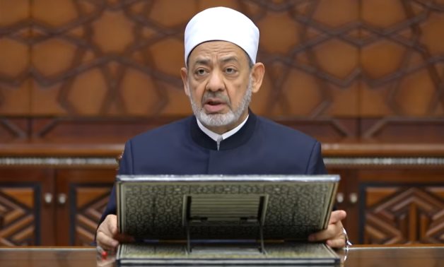 Grand Imam of Al-Azhar Ahmed El Tayyeb delivers remarks at a UNSC meeting on Wednesday - Al Azhar