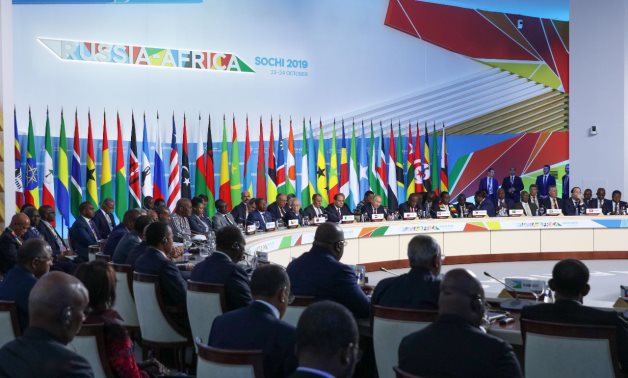 First Russia-Africa Summit held in Sochi in 2019, co-chaired by Egyptian President Abdel Fattah El-Sisi and Russian President Vladimir Putin – ROSCONGRESS