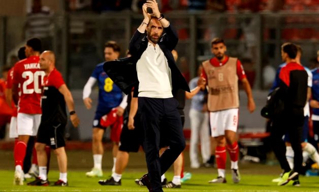 England manager Gareth Southgate celebrates after the match REUTERS/Darrin Zammit Lupi