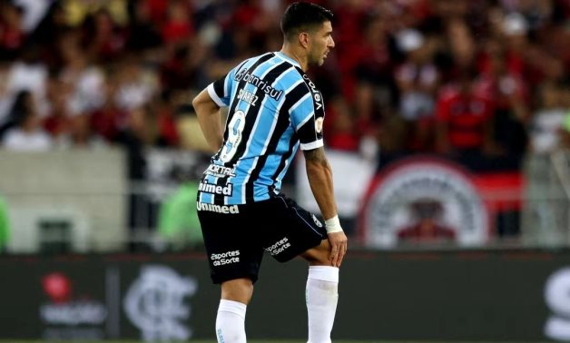  Gremio's Luis Suarez during the match REUTERS/Sergio Moraes