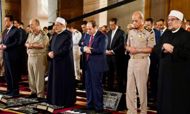 President Sisi performs Eid al-Adha prayer at Air Force Mosque