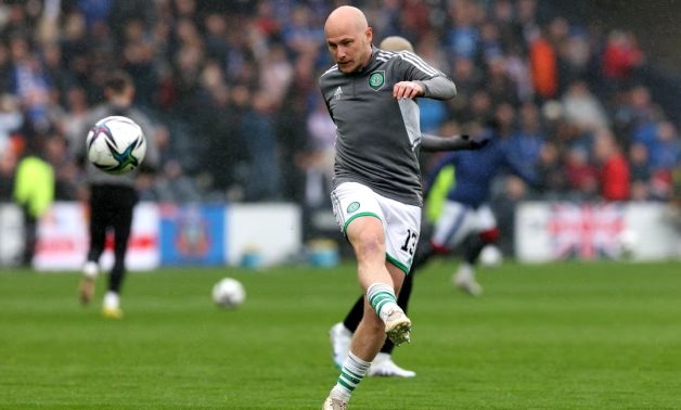 Celtic's Aaron Mooy during the warm up before the match REUTERS/Russell Cheyne/File photo