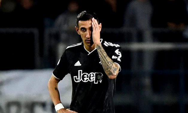 Juventus' Angel Di Maria reacts after Empoli's Roberto Piccoli scores their fourth goal REUTERS/Massimo Pinca/File Photo