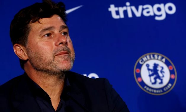 Chelsea introduce new manager Mauricio Pochettino - Stamford Bridge, London, Britain - July 7, 2023 Chelsea's new manager Mauricio Pochettino during the press conference Action Images via Reuters/Matthew Childs