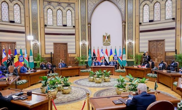 Leaders of Egypt, the Central African Republic, Chad, Eritrea, Ethiopia, Libya and South Sudan participate in Sudan Neighboring States’ Summit in Cairo on Thursday - Egyptian Presidency