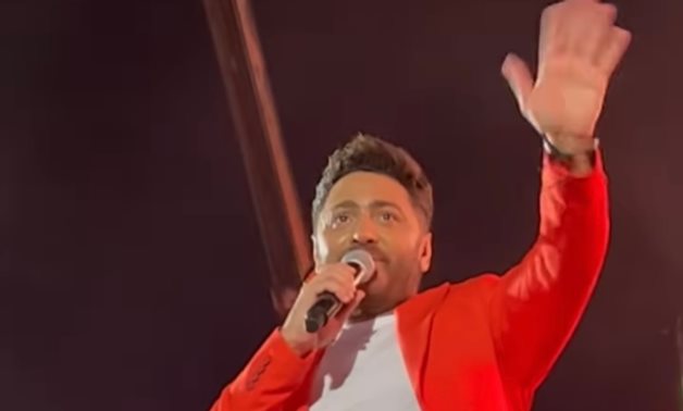 File: Tamer Hosny rocked the stage sending the crowd into a frenzy of pure euphoria.