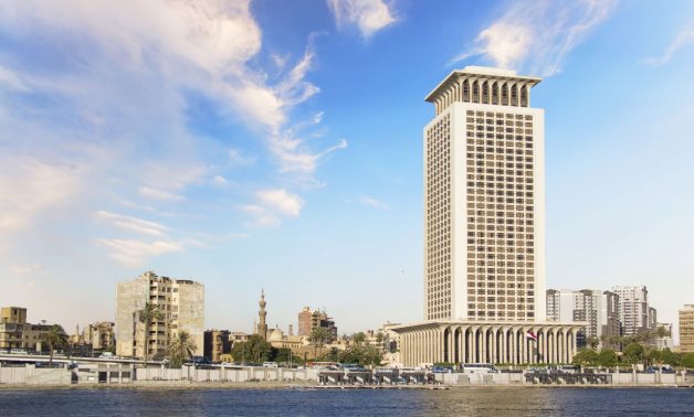 A view of the Egyptian Ministry of Foreign Affairs, Cairo, Egypt by @marinadatsenko