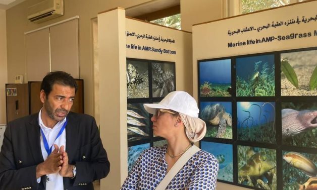 Egyptian Minister of Environment Yasmine Fouad visits the Aqaba Marine Reserve- press photo