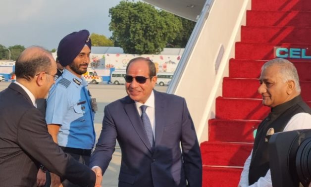 President Abdel Fattah El-Sisi arrives in India to participate in the G20 Summit in New Delhi – G20/X