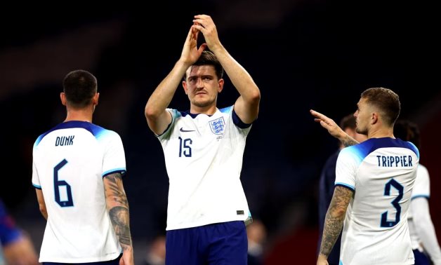 England's Harry Maguire applauds fans after the match REUTERS/Carl Recine