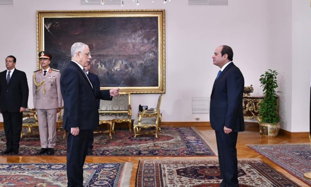 Attorney-General Mohamed Ayad swears in - Presidential spox Facebook page 