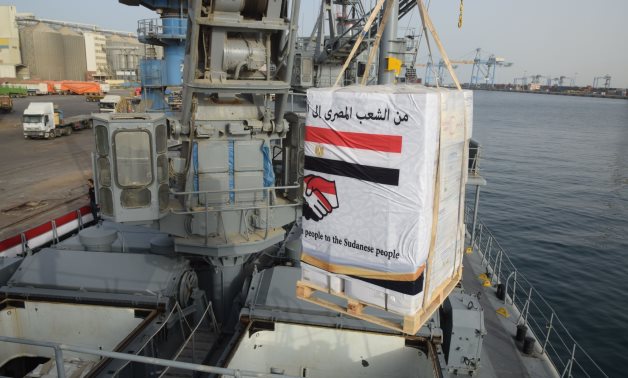 Egypt delivers hundreds of tons of relief aid to Sudan by sea – File photo/Army spox