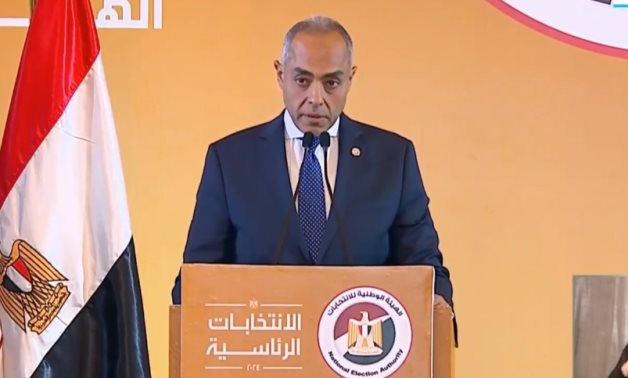 Ahmed Bendari, the executive director of the NEA, holds a press conference to announce preparations for the upcoming presidential elections - Extra News