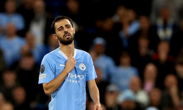 Manchester City's Bernardo Silva reacts after being substituted REUTERS/Phil Noble/File Photo