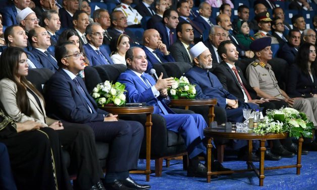President Sisi speaks on the 1st day of "Story of A Homeland" conference - press photo