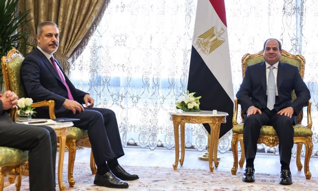 Egypt’s President Abdel Fattah El Sisi meets with Turkey’s Foreign Minister Hakan Fidan in Cairo – Turkey’s Foreign Ministry