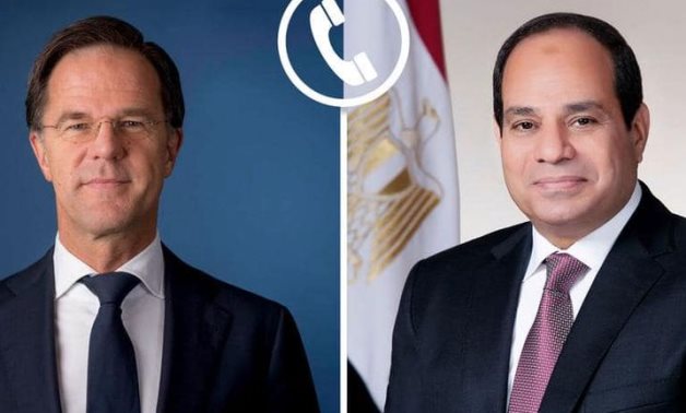 President Abdel Fattah El-Sisi received a phone call from Mr. Mark Rutte, Prime Minister of the Netherlands