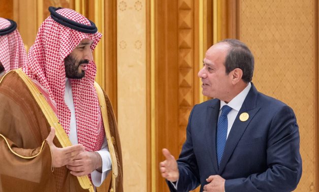 Egypt’s President Abdel Fattah El-Sisi meets with Saudi Crown Prince Mohammed bin Salman on Saturday