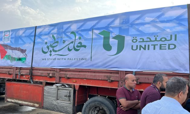 The United Media Services (UMS), Egypt’s largest media conglomerate in the MENA region, has dispatched six trucks of aid- Karim Abdel-Aziz/Youm7
