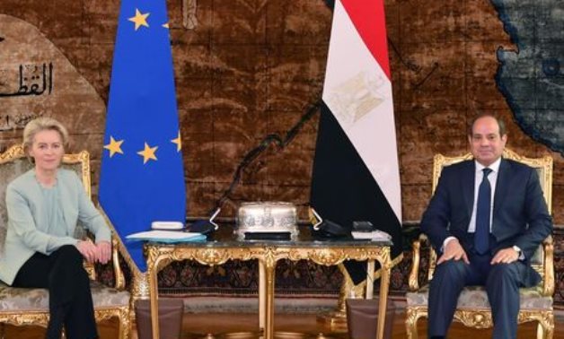 President Abdel Fattah El-Sisi and President of the European Commission Ursula von der Leyen in 2023 - Press Photo
