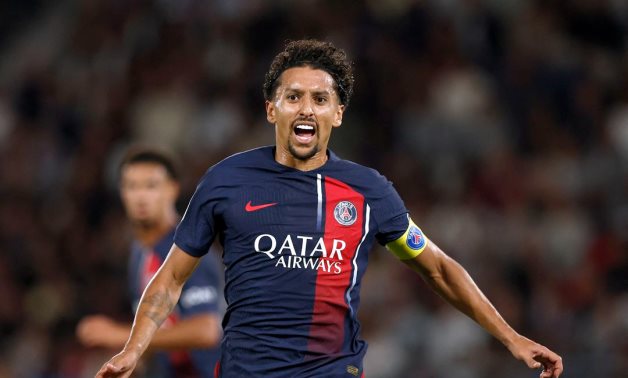 Paris St Germain's Marquinhos reacts REUTERS/Benoit Tessier/File Photo