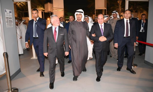 Egypt’s President Abdel Fattah El-Sisi participated on Saturday in the celebration of the UAE National Day