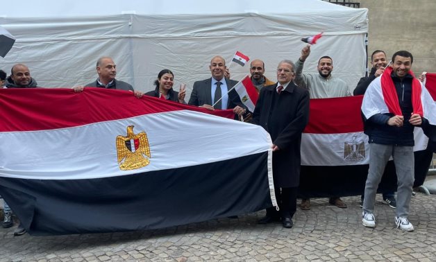 Egyptians in Paris express their voices on the first day of the 2024 Presidential Elections for expatriates.