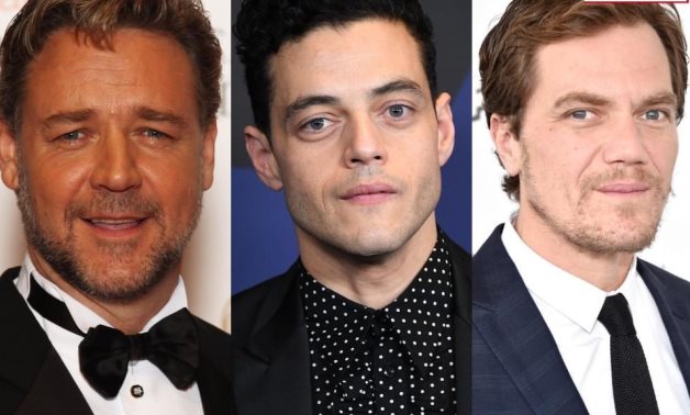 File: Russell Crowe, Rami Malek, and Michael Shannon.