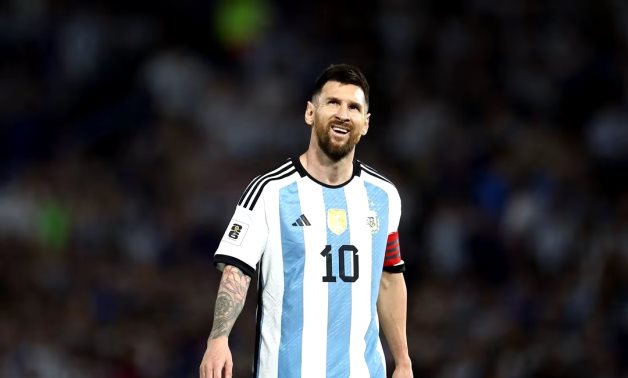 rgentina's Lionel Messi reacts REUTERS/Agustin Marcarian/File Photo