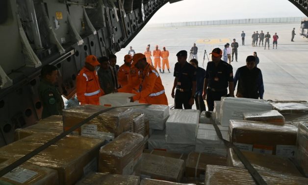FILE – India sends humanitarian aid bound for Gaza to Arish International Airport