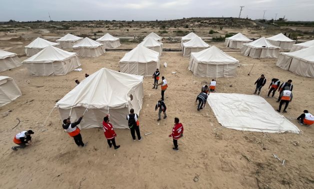 The ERC and the PRCS are collaborating to establish a refugee camp in Gaza - ERC